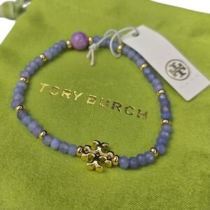 Tory Burch Tanzanite Beaded Bracelet